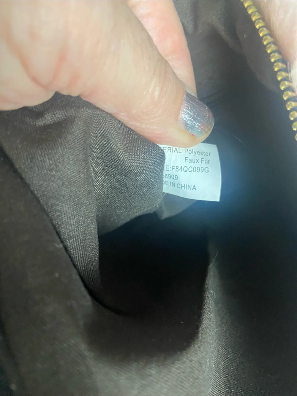 N/A furry bag